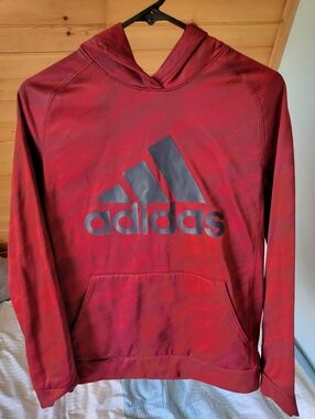 Adidas Youth Red Hoodie